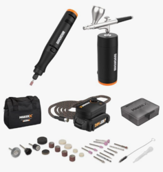 Worx MAKERX WX992L 20V 2pc Crafting Tool Combo Kit - Rotary Tool + Air Brush from SKANDA INTERNATIONAL FZ LLE