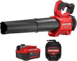 CRAFTSMAN Leaf Blower Cordless with Battery and Charger V20 RP, Up to 110 MPH Power, Handheld Electric Leaf Blower, Brushless Motor, Lightweight, 5.0Ah (CMCBL730P1) from SKANDA INTERNATIONAL FZ LLE
