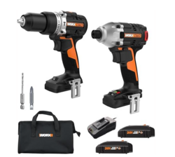 Worx Nitro 20V Impact Driver and Drill Driver with Brushless Motor, Drill Set with Storage Bag, Compact Drill and Driver Combo, Power Share Compatible WX960L – Batteries & Charger Included from SKANDA INTERNATIONAL FZ LLE