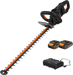 WORX Nitro WG286 24" 40V Cordless Hedge Trimmer, Electric Hedge Trimmer with Dual-Action Blades & 3400 SPM, Brushless Bush Trimmer with 180° Rotating Handle, 2 Batteries & Charger Included from SKANDA INTERNATIONAL FZ LLE