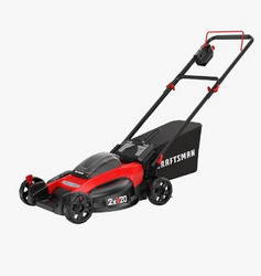CRAFTSMAN V20 Lawn Mower, Push Mower, Lightweight and Portable, Grass Bag, Battery and Charger Included (CMCMW220P2) from SKANDA INTERNATIONAL FZ LLE