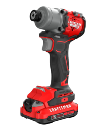 CRAFTSMAN V20 Cordless Brushless Impact Driver Set, 1/4 Impact Driver, Includes 2 Batteries and Charger (CMCF830D2) from SKANDA INTERNATIONAL FZ LLE