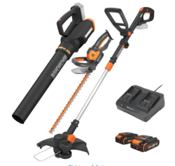Worx 20V String Trimmer + Turbine Blower + Hedge Trimmer (Batteries & Charger Included) from SKANDA INTERNATIONAL FZ LLE