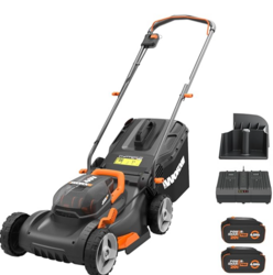 WORX 40V 17" Cordless Lawn Mower for Small Yards, 2-in-1 Electric Mower Cuts Quiet, Compact & Lightweight Push Lawn Mower with 7-Position Height Adjustment – 2 Batteries & Charger Included from SKANDA INTERNATIONAL FZ LLE