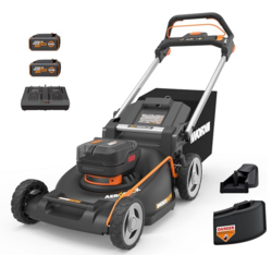 WORX Nitro 40V 21" Cordless Lawn Mower with Aerodeck & Intellicut, Electric Mower with Variable Speed, Self-propelled Lawn Mower WG760 – (2) PowerShare 5.0Ah Batteries & Charger Included from SKANDA INTERNATIONAL FZ LLE