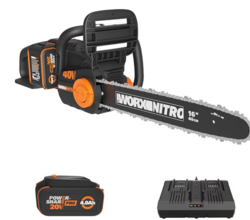 Worx Nitro 40V 16" Cordless Brushless Chainsaw 4.0 Ah Battery and Charger Included WG385 from SKANDA INTERNATIONAL FZ LLE