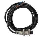 Omron Inductive Threaded Barrel Proximity Sensor, M12, 8 mm Detection, PNP NC, 12 ? 24 V dc