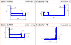 Aluminium Extrusion Profiles / Sections (Custom & Standard) – Angles, Channels, Beams, Heat Sink Profiles
