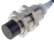 Omron Inductive Threaded Barrel Proximity Sensor, M18, 16 mm Detection, PNP NO, 12 ? 24 V dc