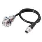 Omron Inductive Threaded Barrel Proximity Sensor, M18, 12 mm Detection, PNP NO+NC, 10 ? 30 V dc