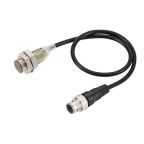 Omron Inductive Threaded Barrel Proximity Sensor, M18, 14 mm Detection, PNP NO, 10 ? 30 V dc