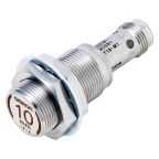 Omron Inductive Threaded Barrel Proximity Sensor, M18, 10 mm Detection, NPN NO, 10 ? 30 V dc