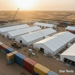 Construction Site Tents from STAR TENTS