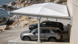 Cantilever with Bottom Support Parking Shades