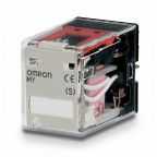 Omron Plug In Non-Latching Relay, 12V ac Coil, 10A Switching Current, DPDT