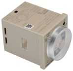 Omron H3CR Series DIN Rail Mount Timer Relay, 12 ? 48 V dc, 24 ? 48V ac, 2-Contact, 0.1 s ? 600h,