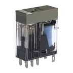 Omron Plug In Non-Latching Relay, 110V dc Coil, 5A Switching Current, DPDT