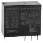 Omron PCB Mount Power Relay, 5V dc Coil, 5A Switching Current, DPDT