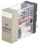 Omron Plug-In Mount Relay, 120V ac Coil, 10A Switching Current, SPDT