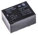 Omron PCB Mount Power Relay, 5V dc Coil, 10A Switching Current, SPST