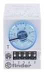 Finder 85 Series Series Plug In Timer Relay, 110 ? 125V ac/dc, 4-Contact, 0.05 ? 100s, 0.5 