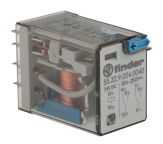 Finder Plug In Power Relay, 24V dc Coil, 10A Switching Current, DPDT
