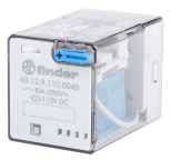 Finder Plug In Power Relay, 110V dc Coil, 10A Switching Current, DPDT