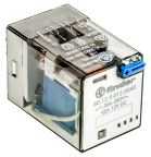 Finder Plug In Power Relay, 12V dc Coil, 10A Switching Current, DPDT