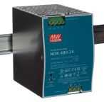 MEAN WELL NDR Switched Mode DIN Rail Power Supply, 90 ? 264V ac ac Input, 24V dc dc Output, 20A Output, 480W