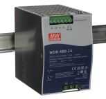 MEAN WELL WDR Switched Mode DIN Rail Power Supply, 180 ? 550V ac ac Input, 24V dc dc Output, 20A Output, 480W