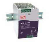 MEAN WELL WDR Switched Mode DIN Rail Power Supply, 180 ? 550V ac ac Input, 48V dc dc Output, 10A Output, 480W