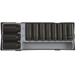 11pc 1/2" 6pt Flank impact deep socket set T4119