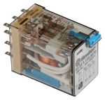 Finder Plug In Relay, 125V dc Coil, 10A Switching Current, 3PDT, 3PDT