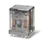 Finder Plug In Power Relay, 12V dc Coil, 10A Switching Current, DPDT