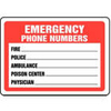 ACCUFORM SIGNS Emergency Phone Numbers sign in uae
