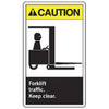 ACCUFORM SIGNS Forklift Traffic Keep Clear sign 