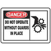 ACCUFORM SIGNS Do Not Operate Without Guards In Pl