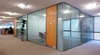 GLASS AND WOODEN PARTITION 