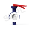 Pfa Lined Butterfly Valve Lever Type