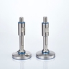 Stainless steel feet in sealed hygienic design SHSF with spindle with protecting sleeve