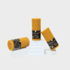 Beeswax pillar candle